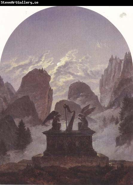 Carl Gustav Carus The Goethe Monument (mk45)